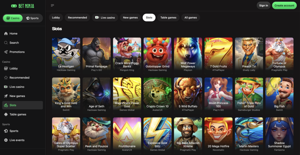 Bet Ninja non uk casino 3